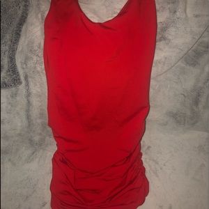 Bright Red Low Back Dress